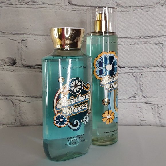 BATH & BODY WORKS 'RAINBOW WAVES' 2-PIECE BODY MIST, WASH SET 'DISCO EDITION' - Picture 5 of 14